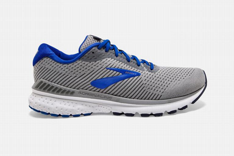 Brooks Adrenaline GTS 20 Road Running Shoes - Men's - Blue/Grey (64712-VXAI)